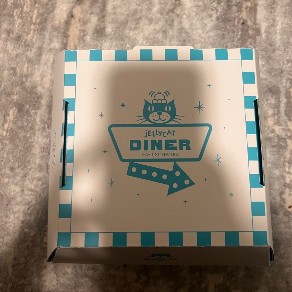 Jellycat Diner Box - Blue and White